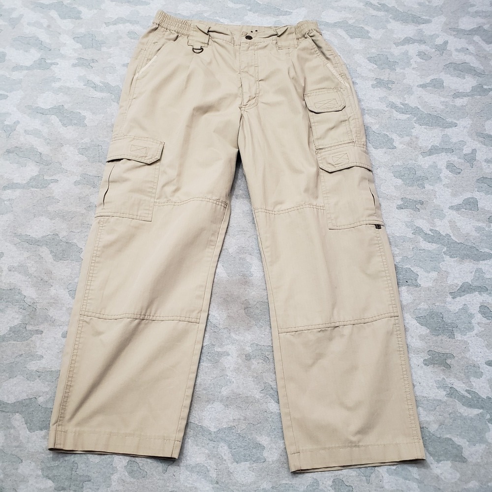 Proper Pants Mens 34x32 Tan Cargo Pockets Ripstop Utility Workwear Outdoors